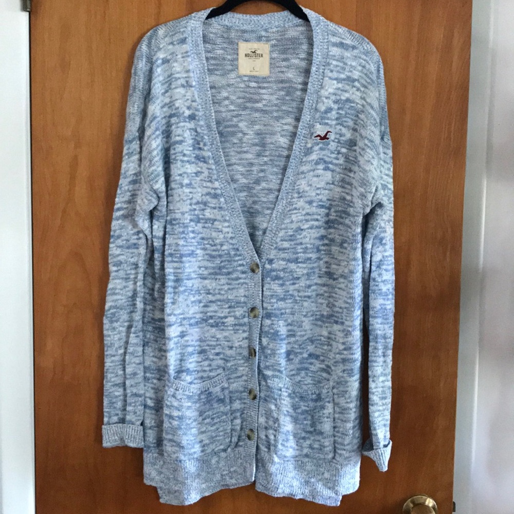 Ok lister long sleeve button down sweater